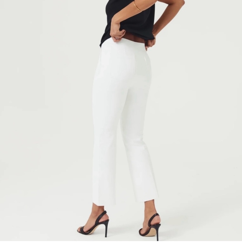 Spanx On-the-Go White Kick Flare Pant
